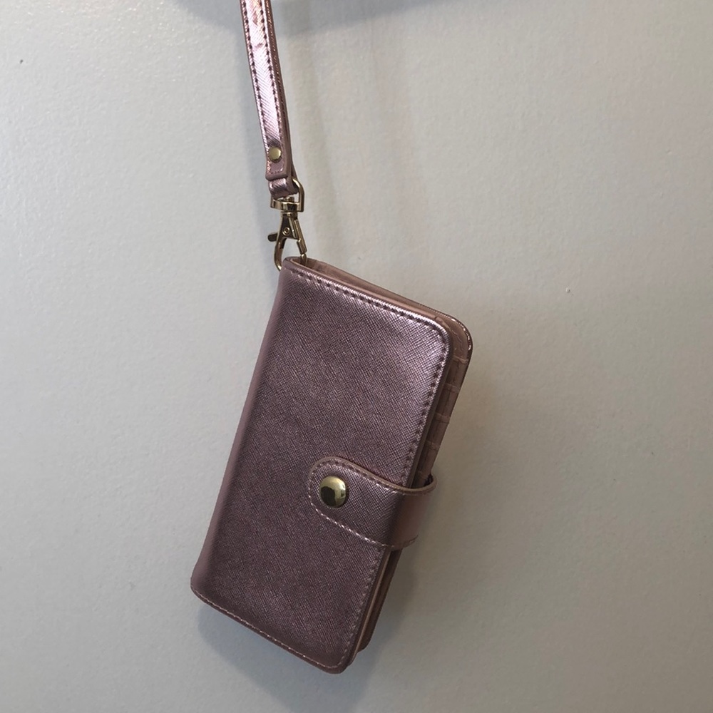 Rose gold iPhone 6, 6s, 7, 8, case/wallet